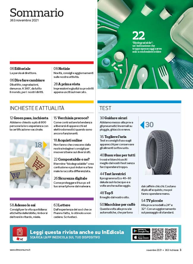 Altroconsumo novembre 2021